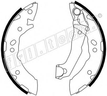 FRI.TECH. 17343 Комплект гальмівних колодок