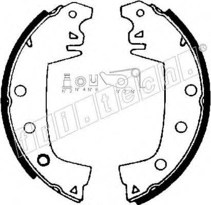 FRI.TECH. 17365 Комплект гальмівних колодок