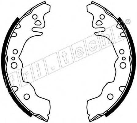 FRI.TECH. 1026352 Комплект гальмівних колодок