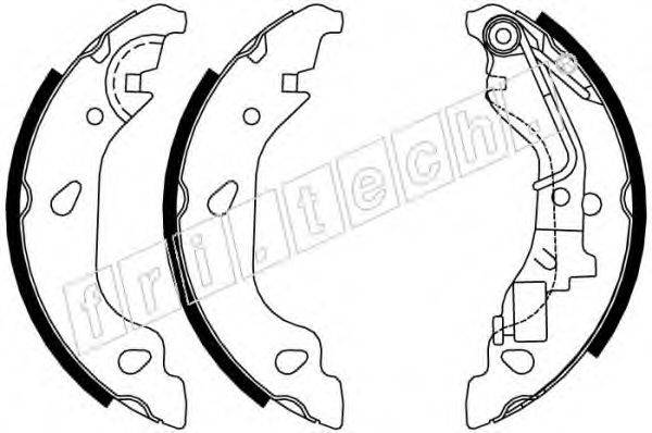 FRI.TECH. 17384 Комплект гальмівних колодок