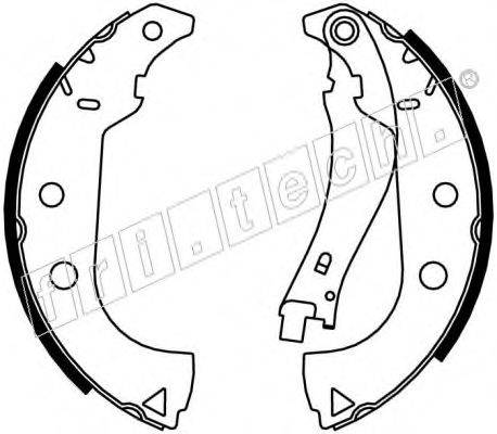 FRI.TECH. 17398 Комплект гальмівних колодок
