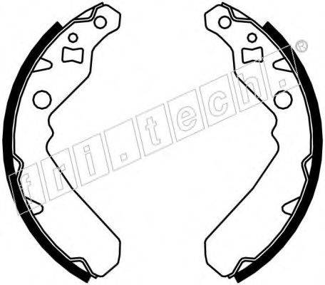 FRI.TECH. 1026354 Комплект гальмівних колодок