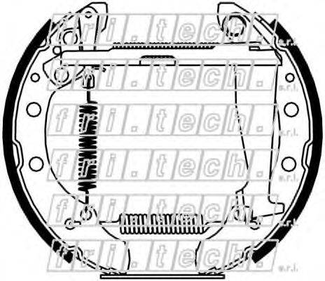FRI.TECH. 16416 Комплект гальмівних колодок