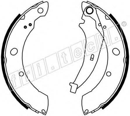 FRI.TECH. 1023008 Комплект гальмівних колодок