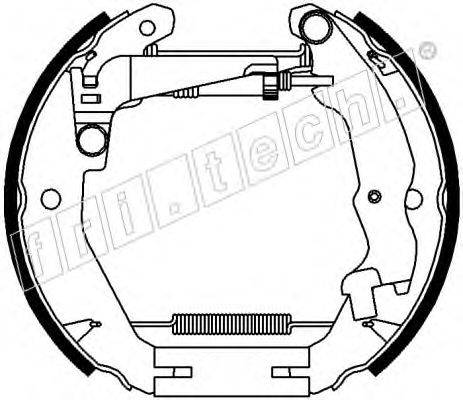 FRI.TECH. 16438 Комплект гальмівних колодок