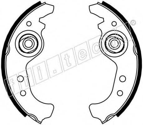 FRI.TECH. 17428 Комплект гальмівних колодок