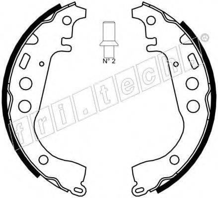 FRI.TECH. 17451 Комплект гальмівних колодок