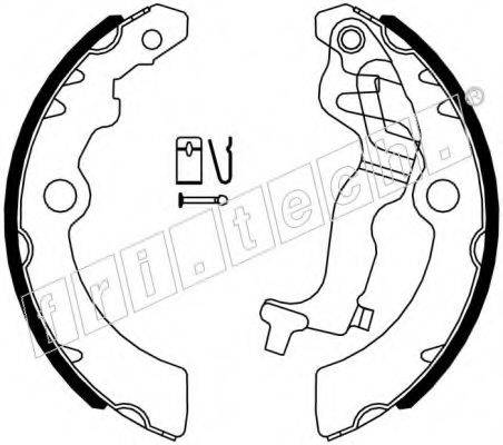 FRI.TECH. 1111252 Комплект гальмівних колодок