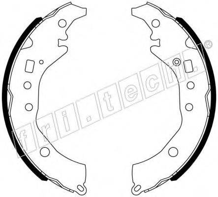 FRI.TECH. 1110341 Комплект гальмівних колодок