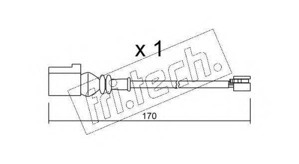 FRI.TECH. SU289 Сигналізатор, знос гальмівних колодок