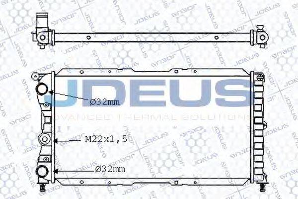 JDEUS 011V33 Радіатор, охолодження двигуна