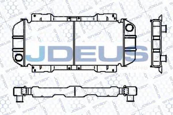 JDEUS RA0120330 Радіатор, охолодження двигуна