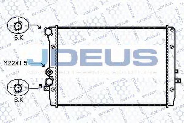 JDEUS 025M28 Радіатор, охолодження двигуна