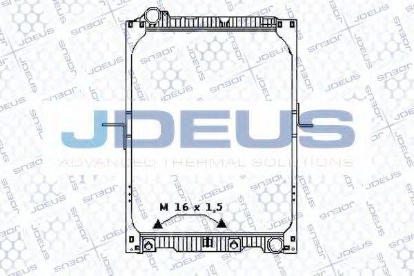 JDEUS 117M03 Радіатор, охолодження двигуна