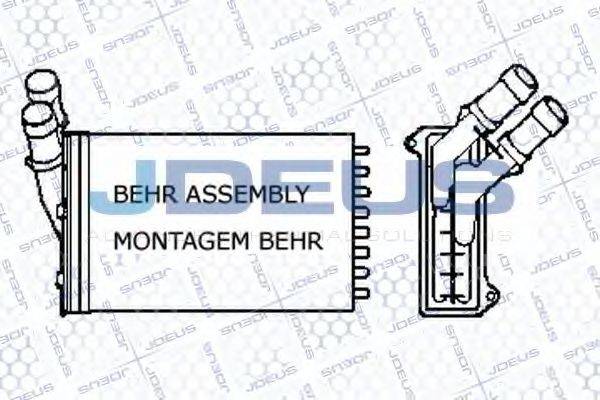 JDEUS 207B05 Теплообмінник, опалення салону