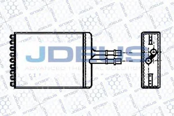 JDEUS 220M24 Теплообмінник, опалення салону