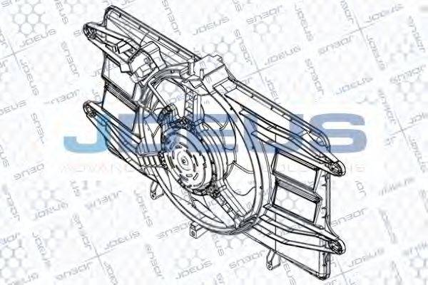 JDEUS EV832300 Вентилятор, охолодження двигуна