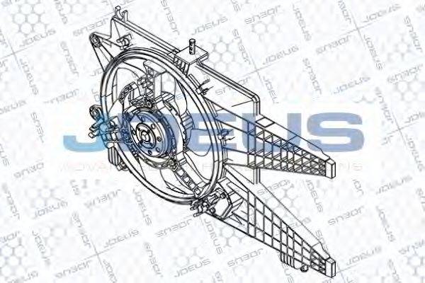 JDEUS EV851600 Вентилятор, охолодження двигуна