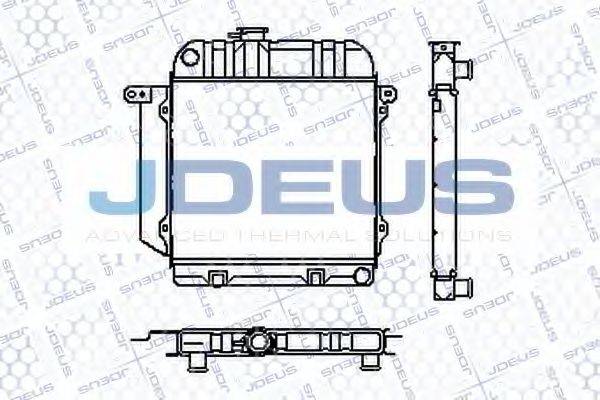 JDEUS RA0050020 Радіатор, охолодження двигуна