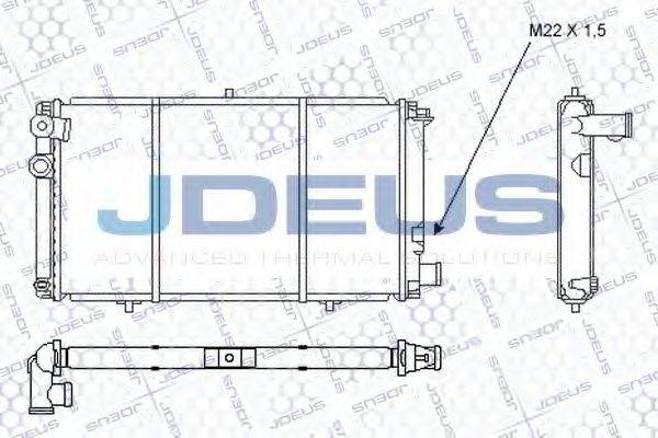 JDEUS RA0070010 Радіатор, охолодження двигуна