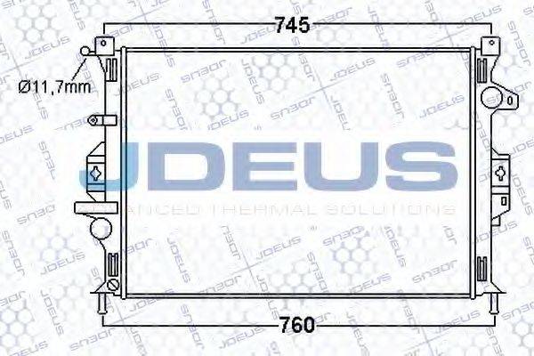 JDEUS 012M31 Радіатор, охолодження двигуна