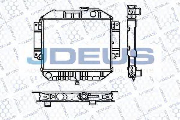 JDEUS RA0160010 Радіатор, охолодження двигуна