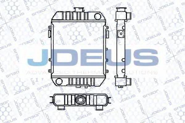 JDEUS RA0200010 Радіатор, охолодження двигуна