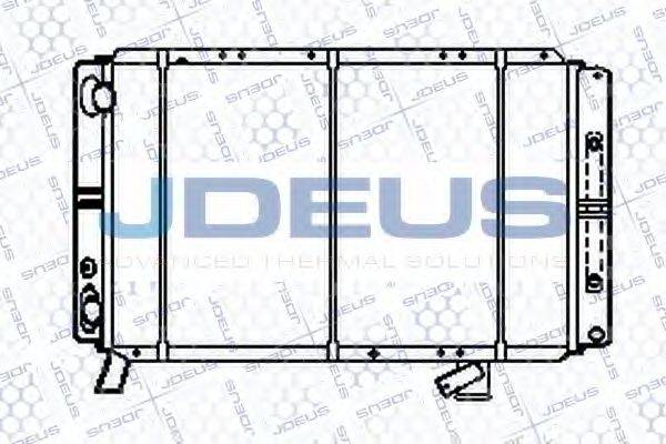 JDEUS RA0210140 Радіатор, охолодження двигуна