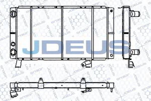 JDEUS RA0210200 Радіатор, охолодження двигуна