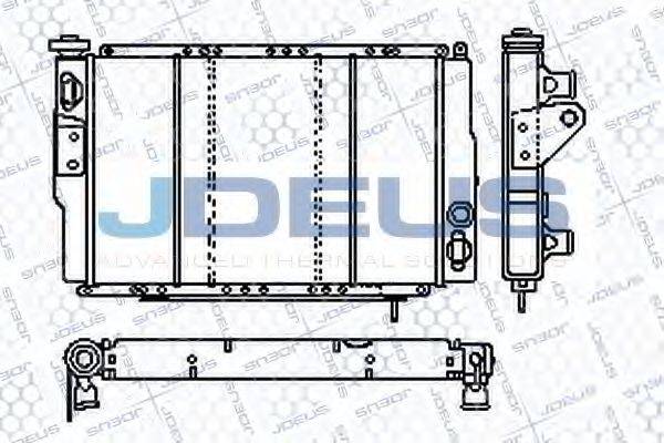 JDEUS RA0230020 Радіатор, охолодження двигуна