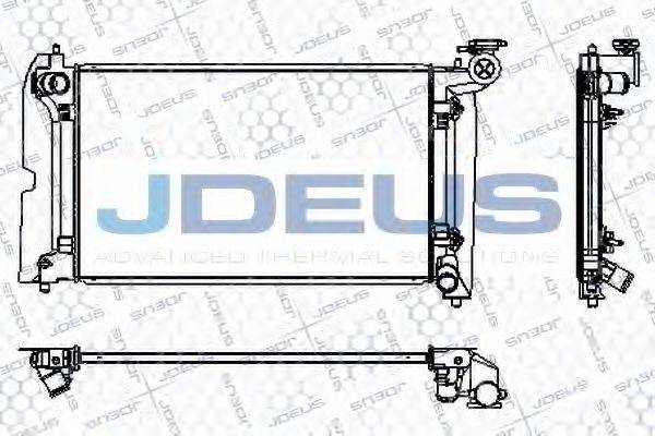 JDEUS RA0280100 Радіатор, охолодження двигуна