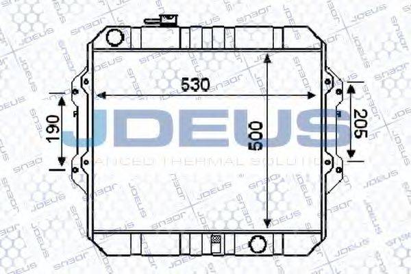 JDEUS 028M65 Радіатор, охолодження двигуна