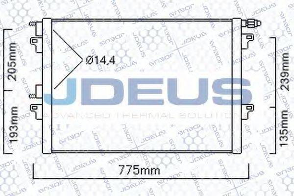 JDEUS 723M75 Конденсатор, кондиціонер