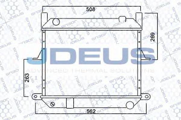 JDEUS 019M64 Радіатор, охолодження двигуна