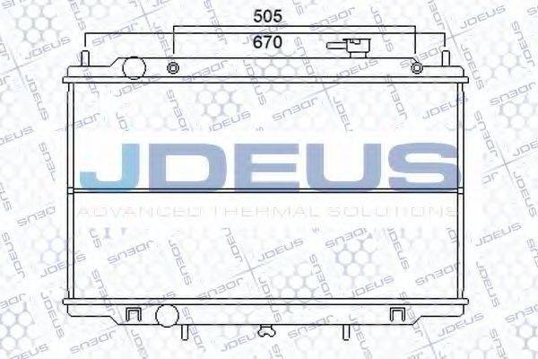 JDEUS 019M60 Радіатор, охолодження двигуна