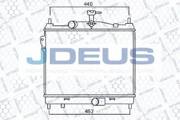 JDEUS 054M32 Радіатор, охолодження двигуна