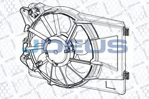 JDEUS EV150005 Вентилятор, охолодження двигуна