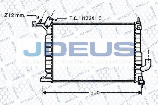 JDEUS 020M50 Радіатор, охолодження двигуна