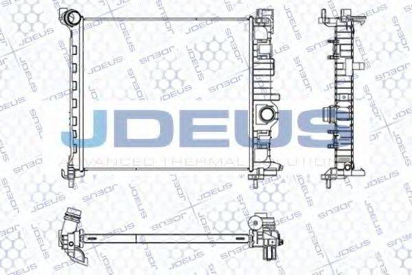 JDEUS 020M76 Радіатор, охолодження двигуна