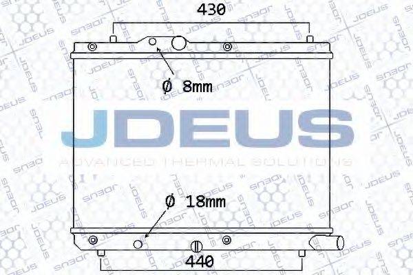 JDEUS 042M20 Радіатор, охолодження двигуна