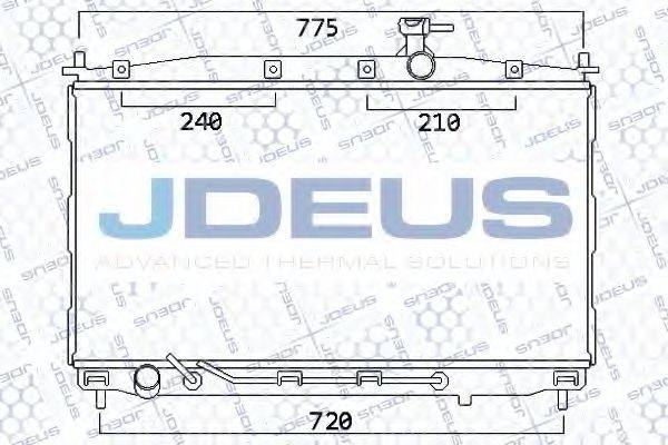 JDEUS 054M38 Радіатор, охолодження двигуна