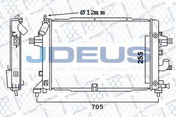 JDEUS 020M41 Радіатор, охолодження двигуна