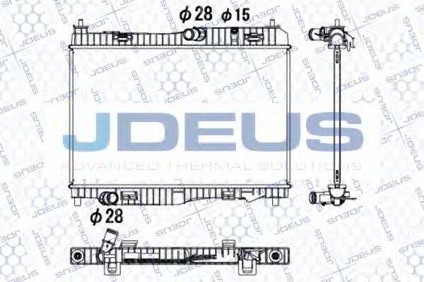 JDEUS 012M36 Радіатор, охолодження двигуна