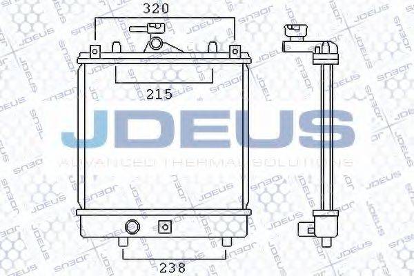 JDEUS 042M23 Радіатор, охолодження двигуна