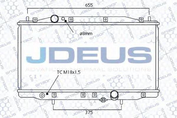 JDEUS 013M34 Радіатор, охолодження двигуна