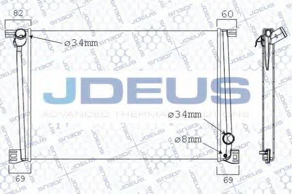 JDEUS 070M04 Радіатор, охолодження двигуна