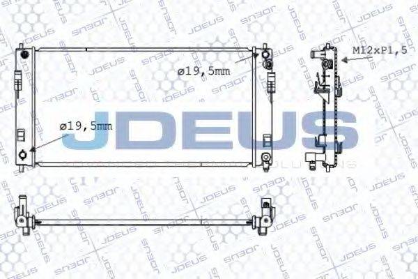 JDEUS 019M72 Радіатор, охолодження двигуна