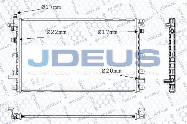 JDEUS 020M81 Радіатор, охолодження двигуна