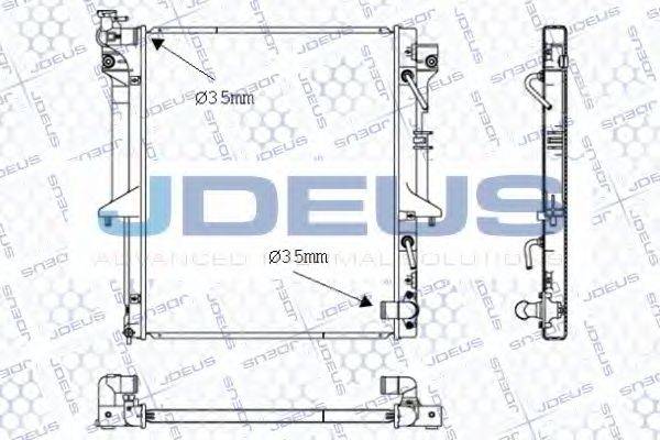 JDEUS 018M48 Радіатор, охолодження двигуна