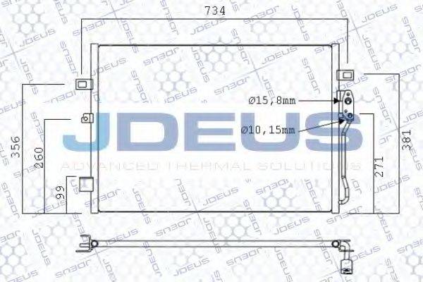 JDEUS 711M68 Конденсатор, кондиціонер